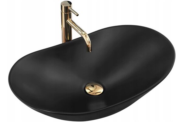 Umývadlo na dosku Rea Royal 60 Black Mat